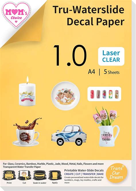 Amazon Transourdream Water Slide Decal Paper For Laser Printer