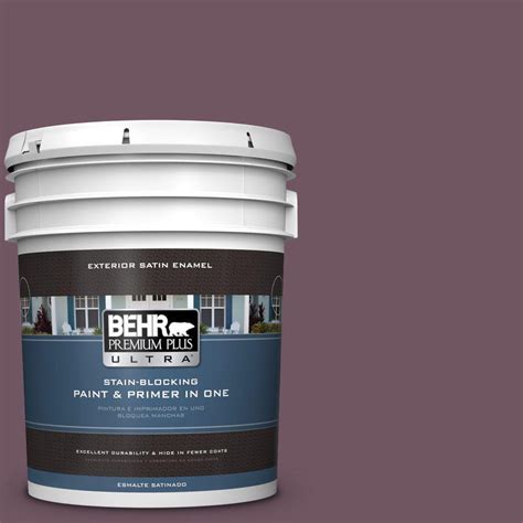 Behr Premium Plus Ultra Gal S Exotic Eggplant Satin Enamel