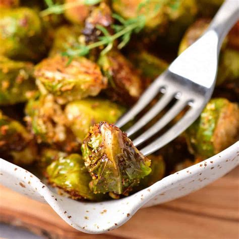 Air Fryer Parmesan Brussels Sprouts