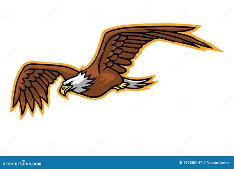 Eagle Falcon Flying Mascot Logo Mascot Design Vector Stock Vector ...