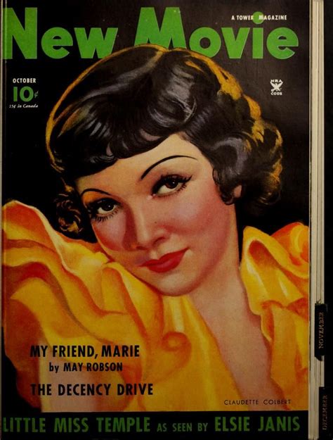 Claudette Colbert Movie Magazine Magazine Art News Magazines Vintage