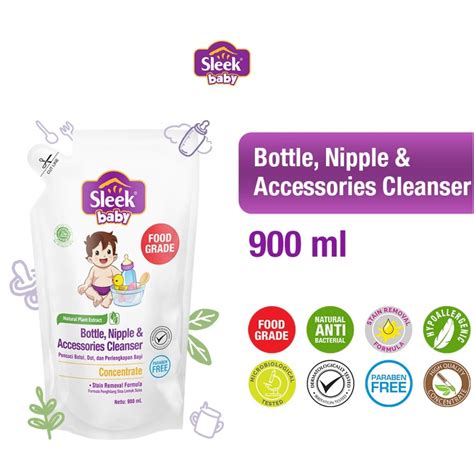 Jual Sleek Baby Bottle Nipple Accessories Cleanser Pouch Ml