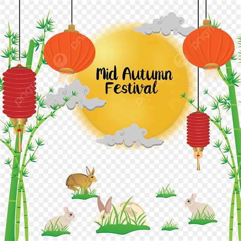 Mid Autumn Lantern Vector Design Images Mid Autumn Design With Bamboo