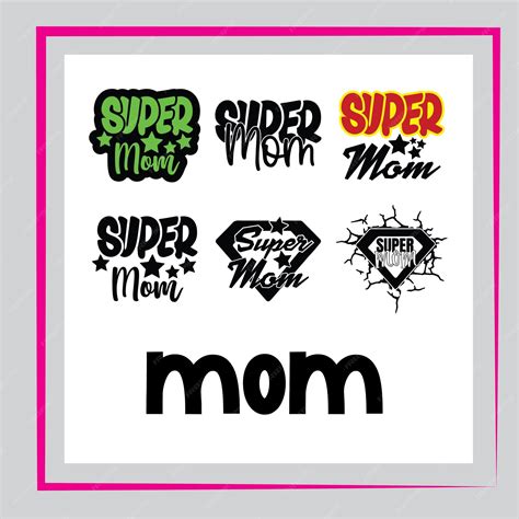 Premium Vector Super Mom Svg Mom Life Svg Mothers Day T Shirt Design