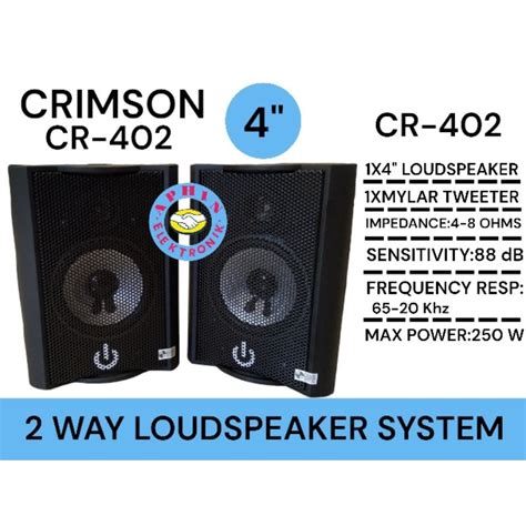 Jual Speaker Pasif Inch Crimson Cr Speaker Tembok Speaker