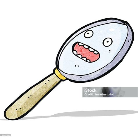Kartun Kaca Pembesar Ilustrasi Stok Unduh Gambar Sekarang Aneh