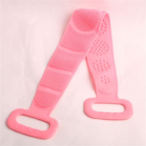 1pcs 80cm Silicone Brushes Bath Towel Body Brush Bath Belt Exfoliating