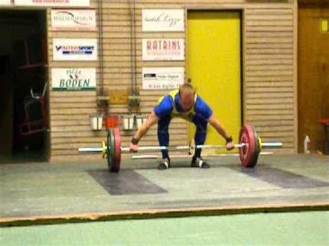 Jönköpings AK Stefan Holst ryck 98kg 77kg DM Olofström 2012 YouTube