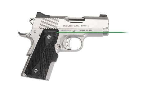 Lg 404g Front Activation Green Lasergrips® For 1911 Compact Crimsontrace