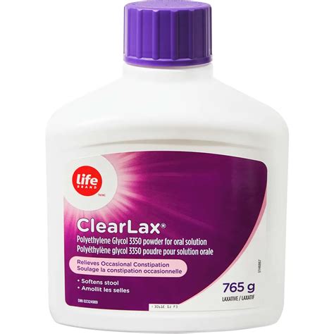 Life Brand Clearlax G Polyethylene Glycol Powder For Oral