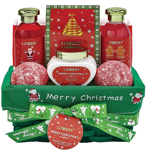 Bath And Body Christmas Gift Basket For Women Strawberry And