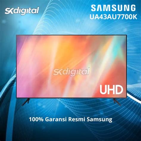 Jual Samsung 43au7700 Crystal Uhd 4k Hdr Led Smart Tv Shopee Indonesia