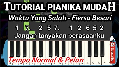 Not Angka Pianika Waktu Yang Salah Fiersa Besari Ft Tantri Youtube