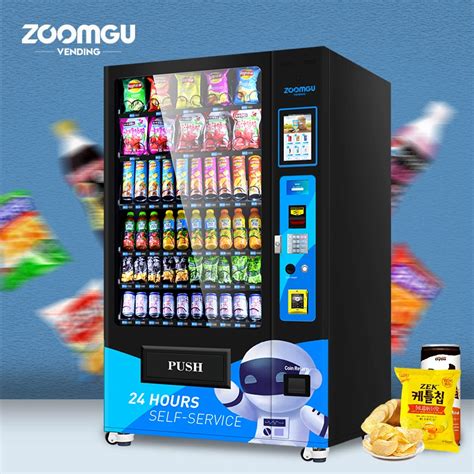 New Zg 24 Hours Self Service Combo Snack Drink Touch Screen Vending