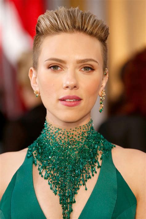 Scarlett Johansson ♥ Slicked Back Hair Sleek Hairstyles