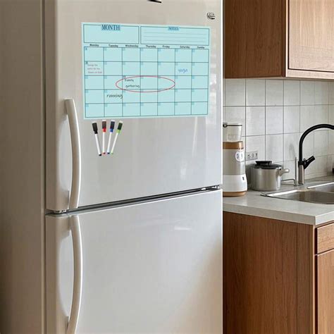 Monthly Plan Magnetic Schedule Pad Custom Erasable Refrigerator