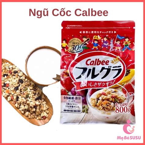 Ngũ Cốc Calbee Trái Cây Yến Mạch Đủ Loại Nội Địa Nhật Bản DATE T3 62023