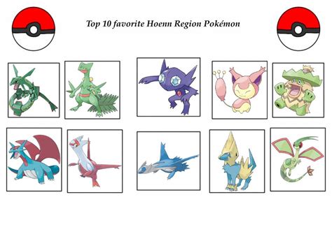 My Top 10 Fav Hoenn Region Pokemon By Sissycat94 On Deviantart