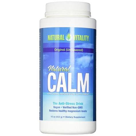 Natural Vitality Natural Calm Magnesium Anti Stress Orignal 16 Oz