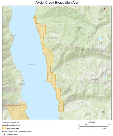 Evacuation Alerts Placed For Cultus Creek And Akokli Creek Wildfires