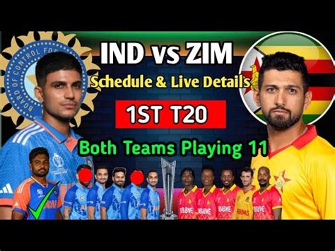 India Vs Zimbabwe Schedule India Vs Zimbabwe T Squad India