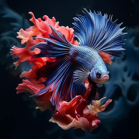 Premium AI Image | Beautiful betta fish