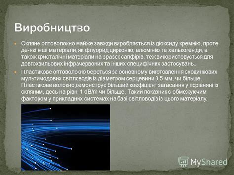 Презентация на тему: "Яковлев Олексій 11-В. Оптоволокно́ або оптичне ...