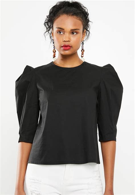 Structured Blouse Black Superbalist Blouses Superbalist