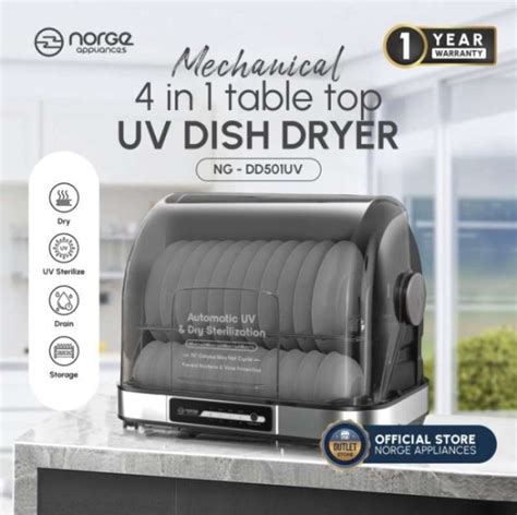 Jual Norge 4in1 Table Top Uv Sterilizer Dish Dryer 50 L Di Seller Owl