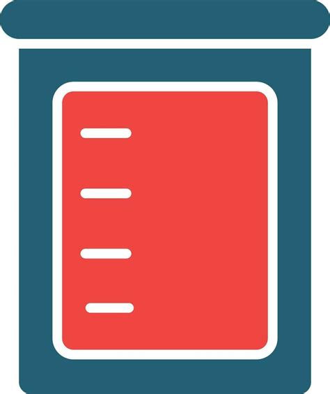 Beaker Glyph Two Color Icon For Personal And Commercial Use 26616636