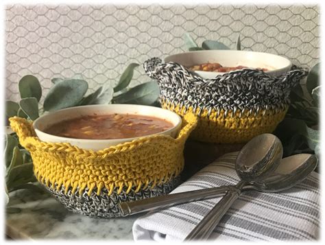 Crochet Double Layered Bowl Cozy My Passionate Soul