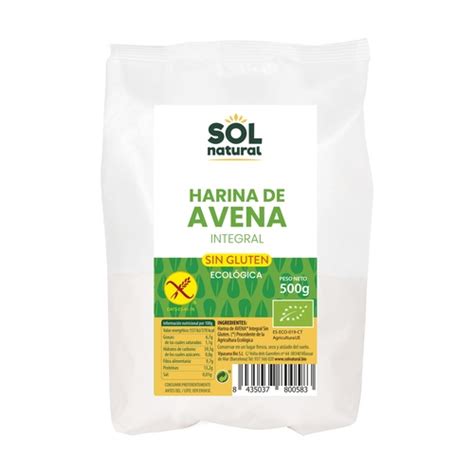 HARINA DE AVENA BIO SOL NATURAL 500GR EsNaturalBarcelona