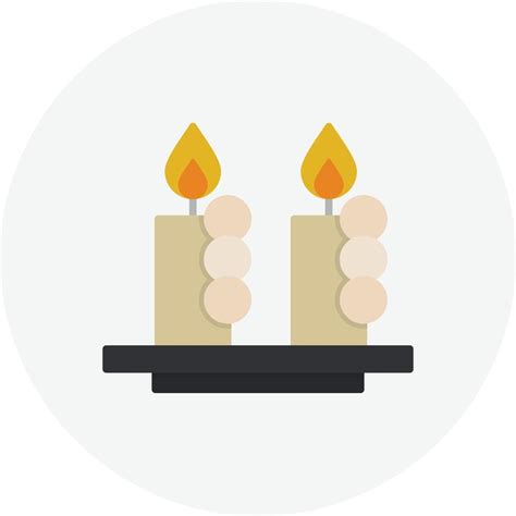 Candle Flat Circle 9590520 Vector Art at Vecteezy