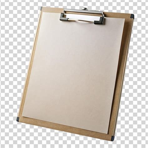 Premium Psd Clipboard With Paper Isolated On Transparent Background