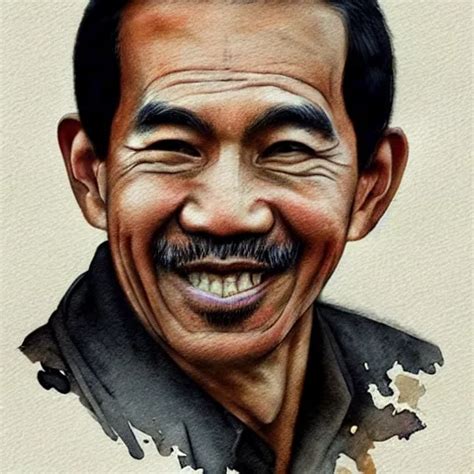 Joko Widodo Without Moustache By Jean Baptiste Monge Stable