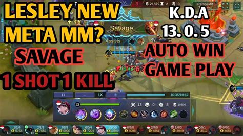 GAME PLAY LESLEY New Meta MM Sekarang YouTube