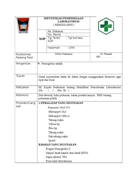 PDF IDENTIFIKASI PEMERIKSAAN LABORATORUM DOKUMEN TIPS