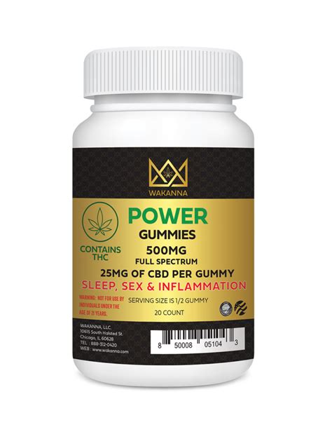 Power Gummies (Vegan) 500 MG - 2020 Organics