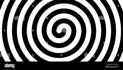 Swirl Hypnotic Black And White Spiral Monochrome Abstract Background