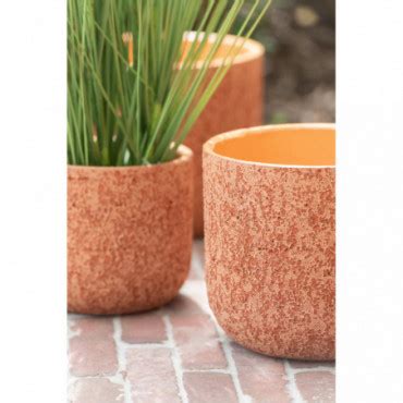 Cache Pot Pot Sable Ceramique Beige Grande Taille J Line Plante Ta