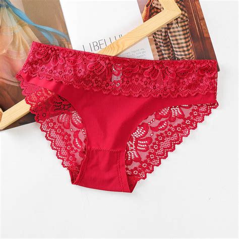 Culottes Sous Vêtements Tongs G String Lingerie Évider Dentelle Slips