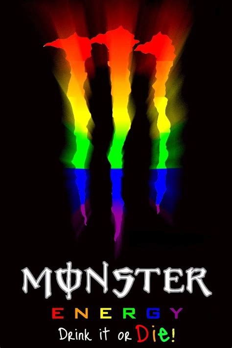 Monster Energy Logo Rainbow