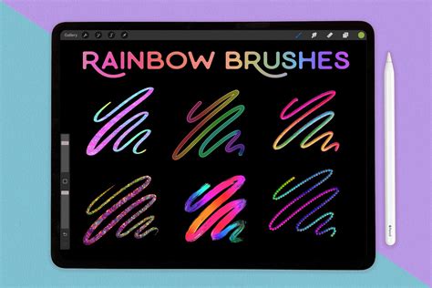 Procreate Rainbow Brushes Design Cuts