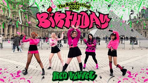 Kpop In Public Paris One Take Red Velvet Birthday Dance