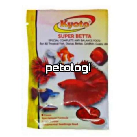 Jual Kyoto Super Betta Gram Makanan Pakan Pelet Ikan Cupang Tetra