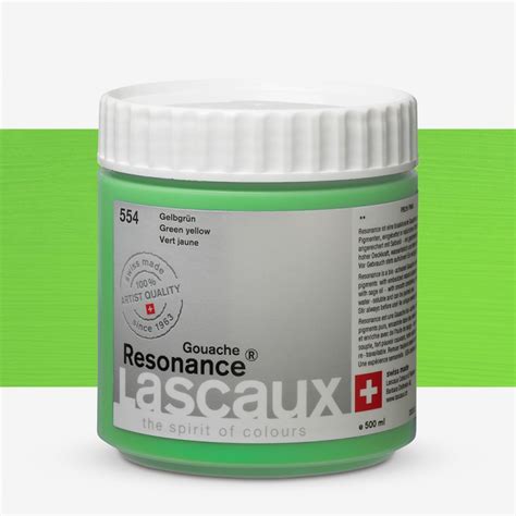 Lascaux ResonanceÃ Â Gouache 500ml Green yellow Lascaux