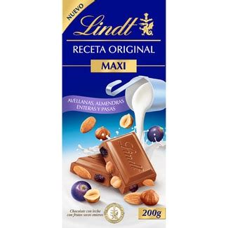 Receta Original Maxi Chocolate Con Leche Almendras Enteras Y Pasas