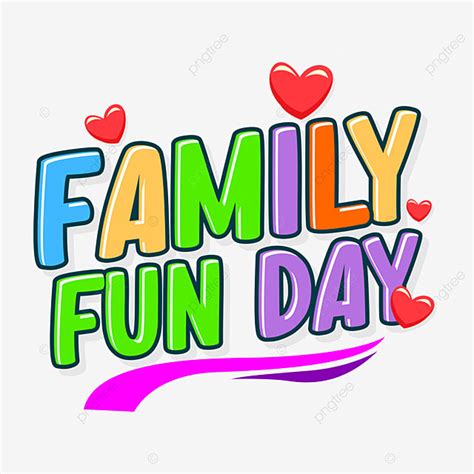 Family Fun Day Clipart PNG Images, Happy Family Fun Day Celebration ...