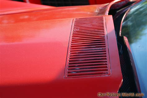 1973 Red Corvette Coupe Hood Vent Picture