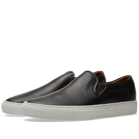 Common Projects Perforated Nappa Slip On Black End